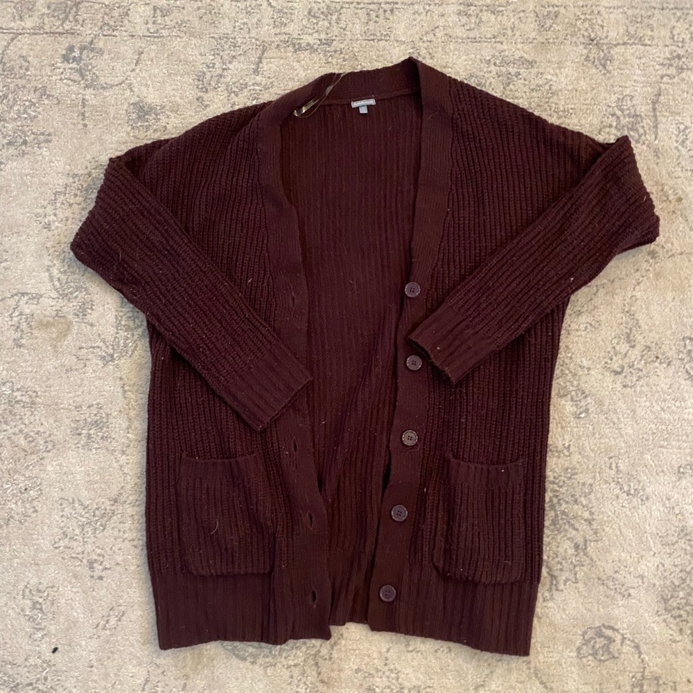 Charlotte Russe Maroon Cardigan